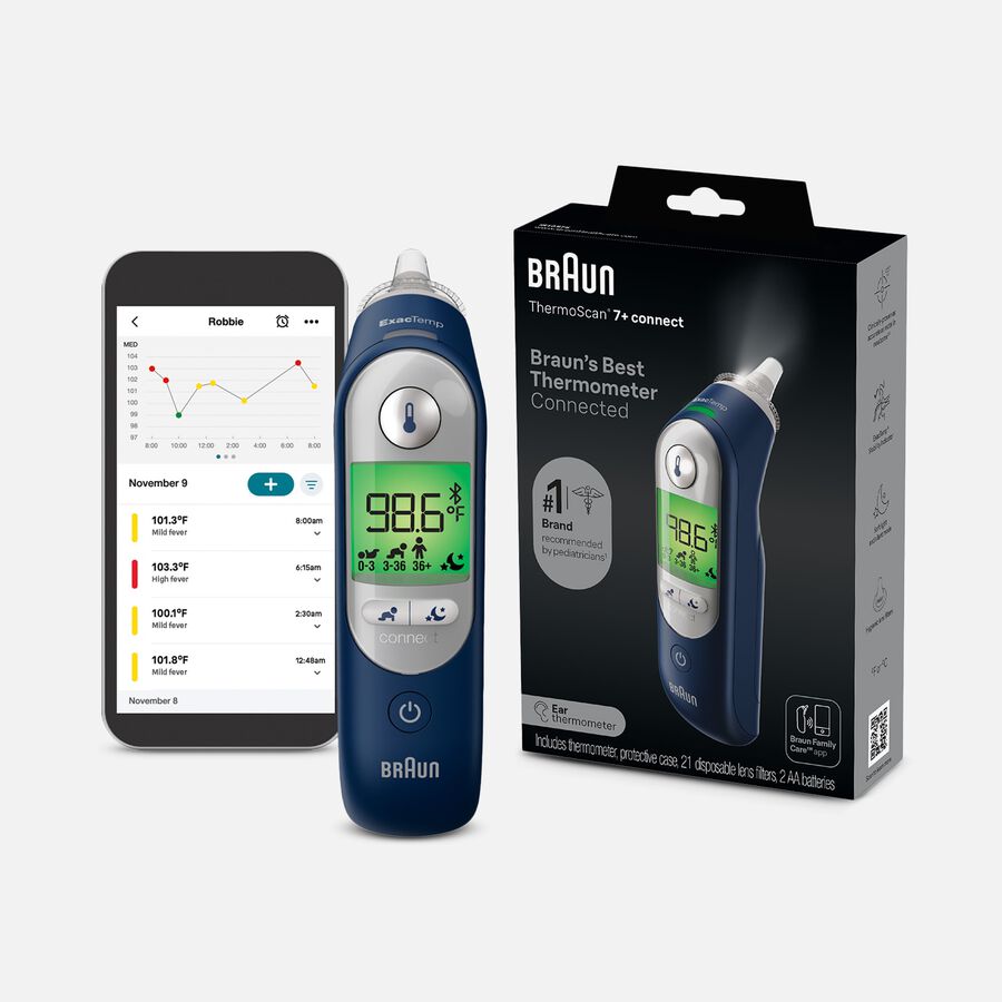 Braun ThermoScan® 7+ Connect Ear Thermometer, , large image number 0