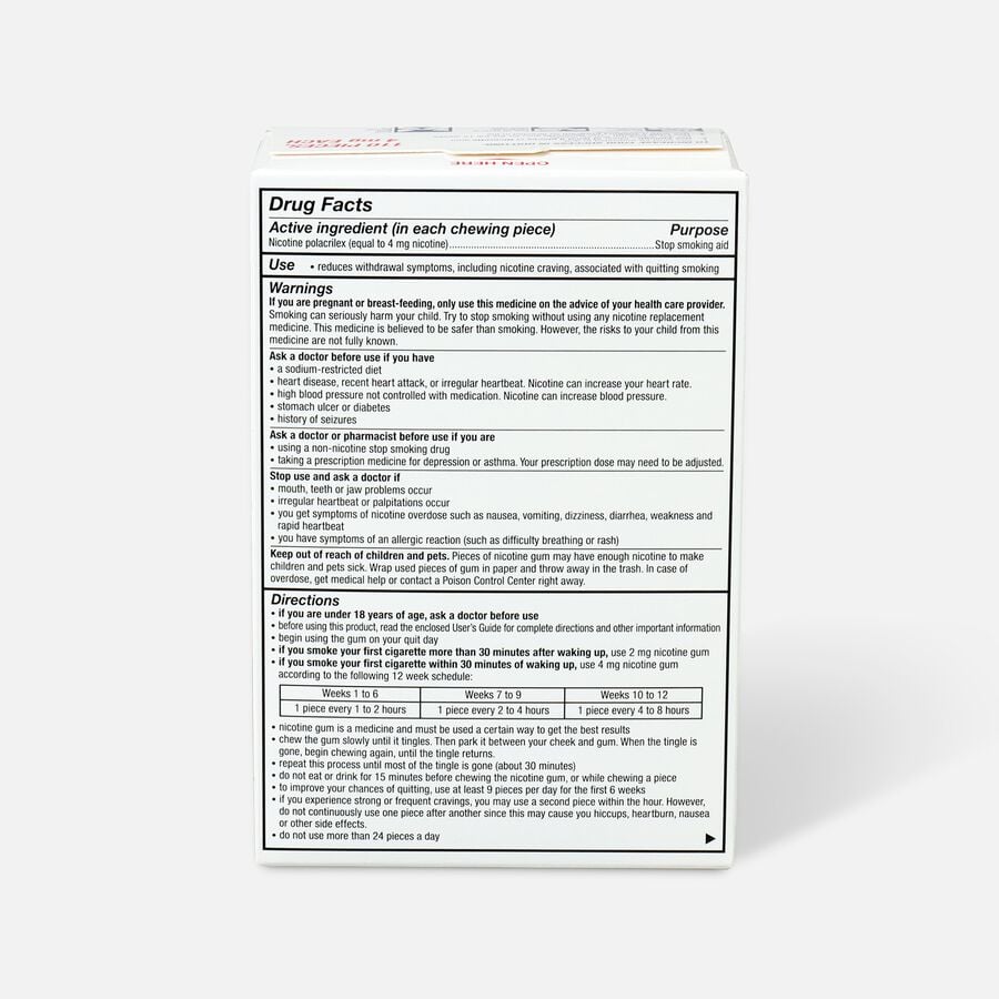 Nicorette Gum Original, 4 mg, 110 ct., , large image number 1