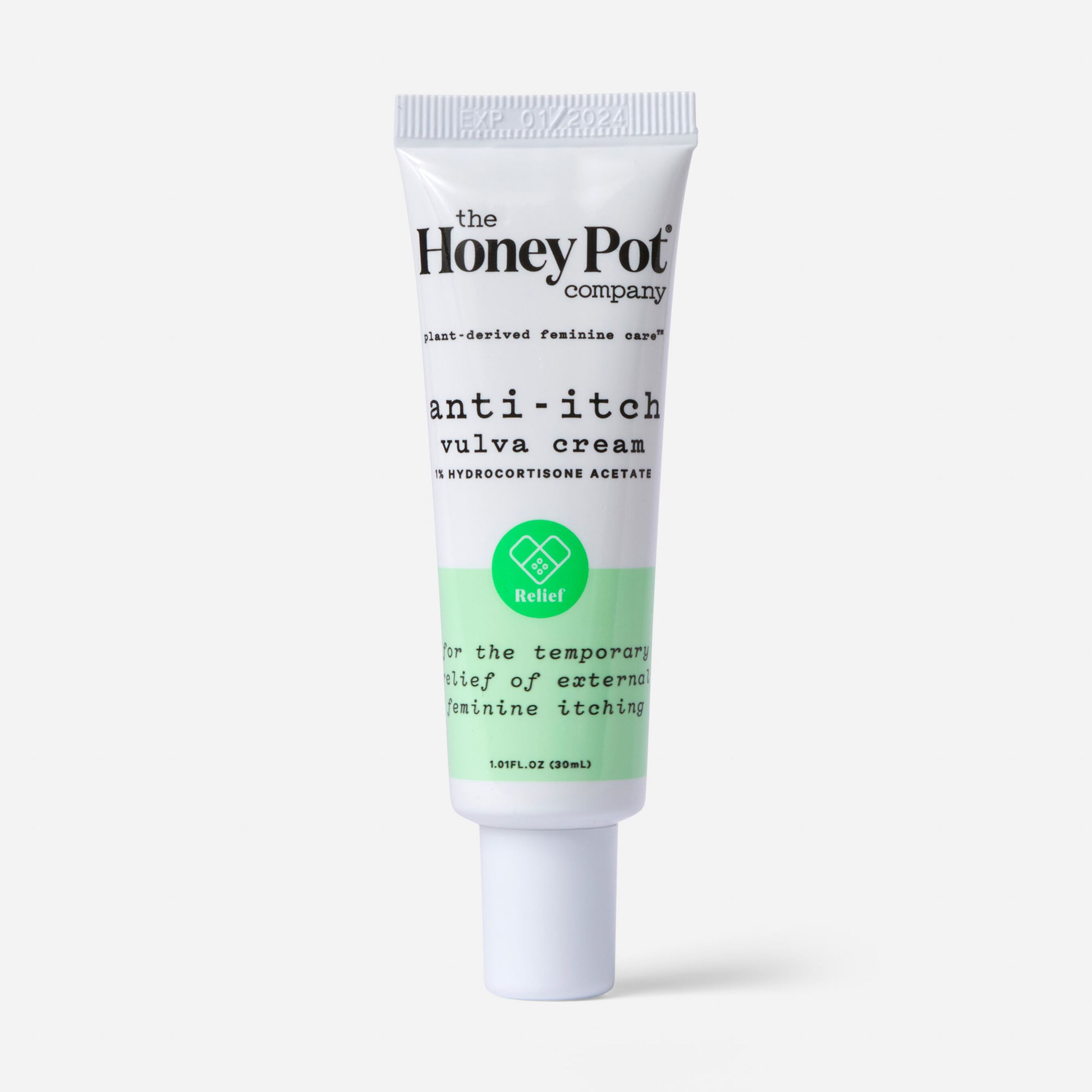 The Honey Pot AntiItch Vulva Cream with 1 Hydrocortisone