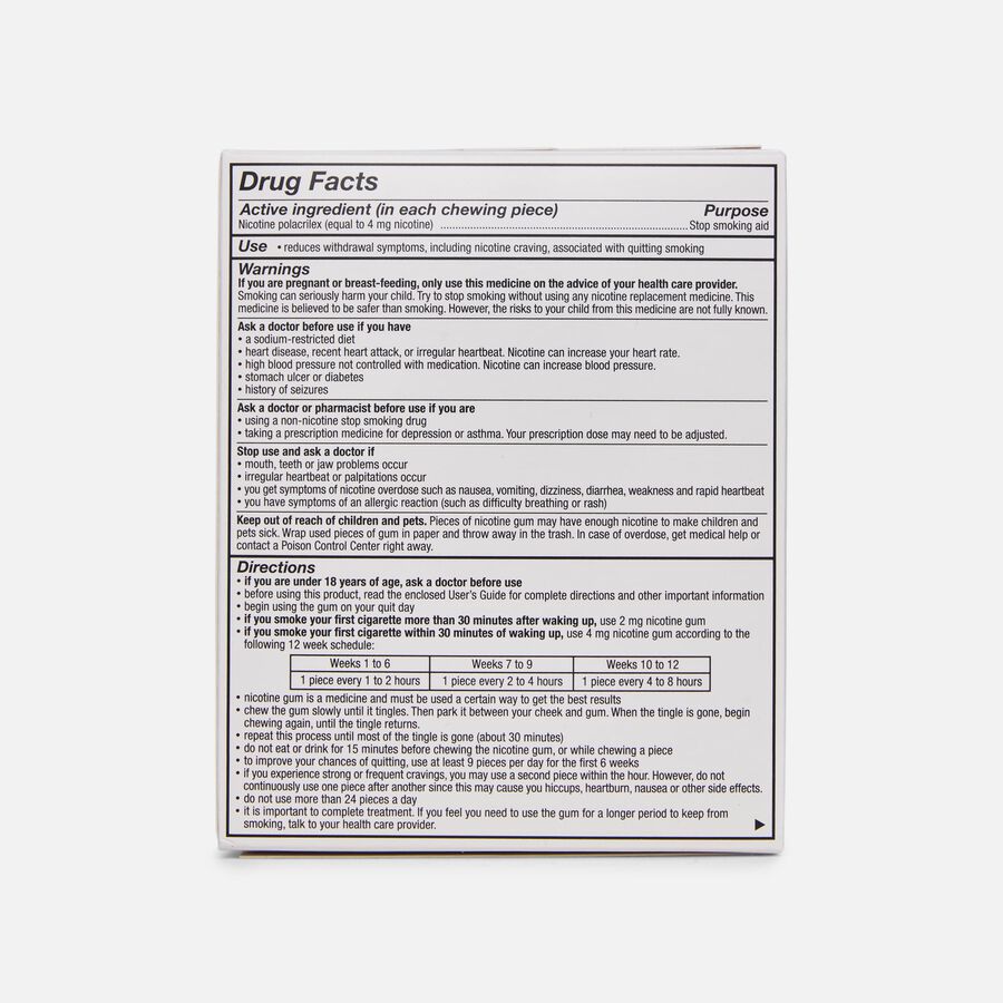 Nicorette Nicotine Gum, Fruit Chill, 4mg, 160 ct., , large image number 1