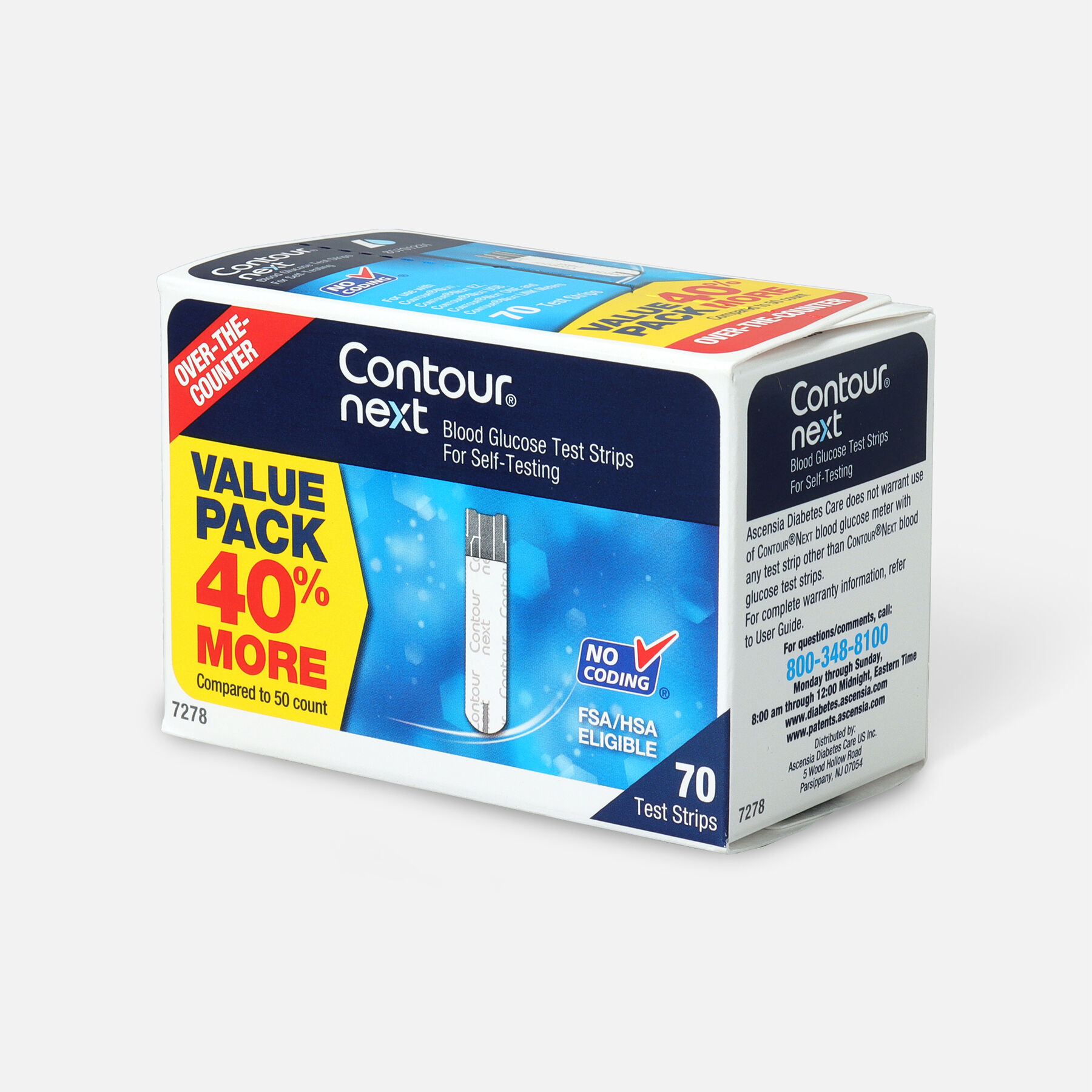 Bayer Contour Next Blood Glucose Test Strip (70 count)