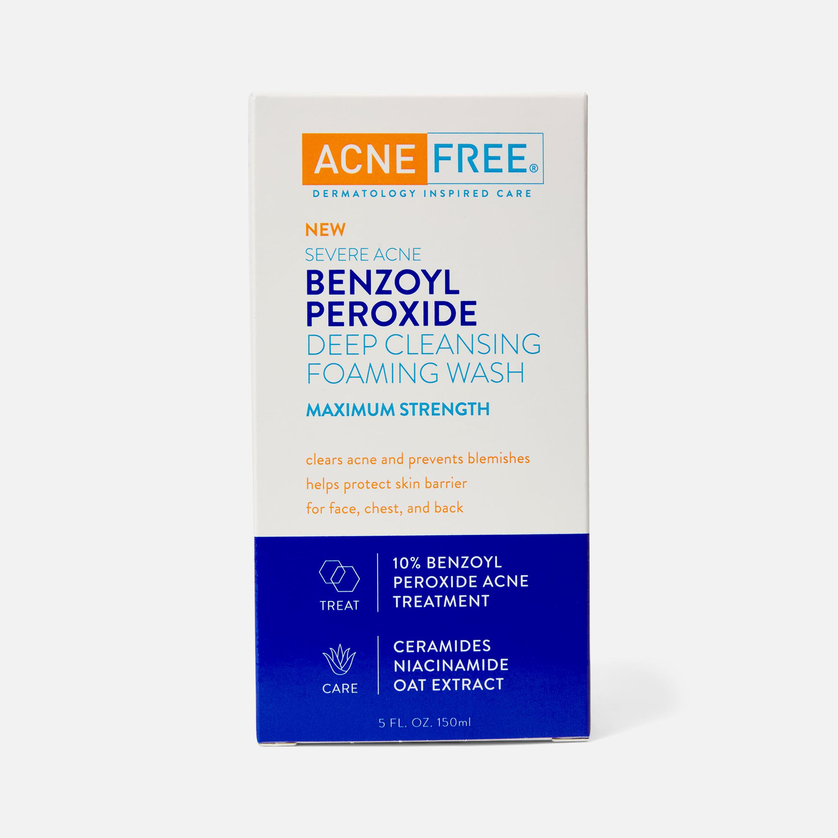 FSA Eligible AcneFree Severe Acne Benzoyl Peroxide Deep Cleansing