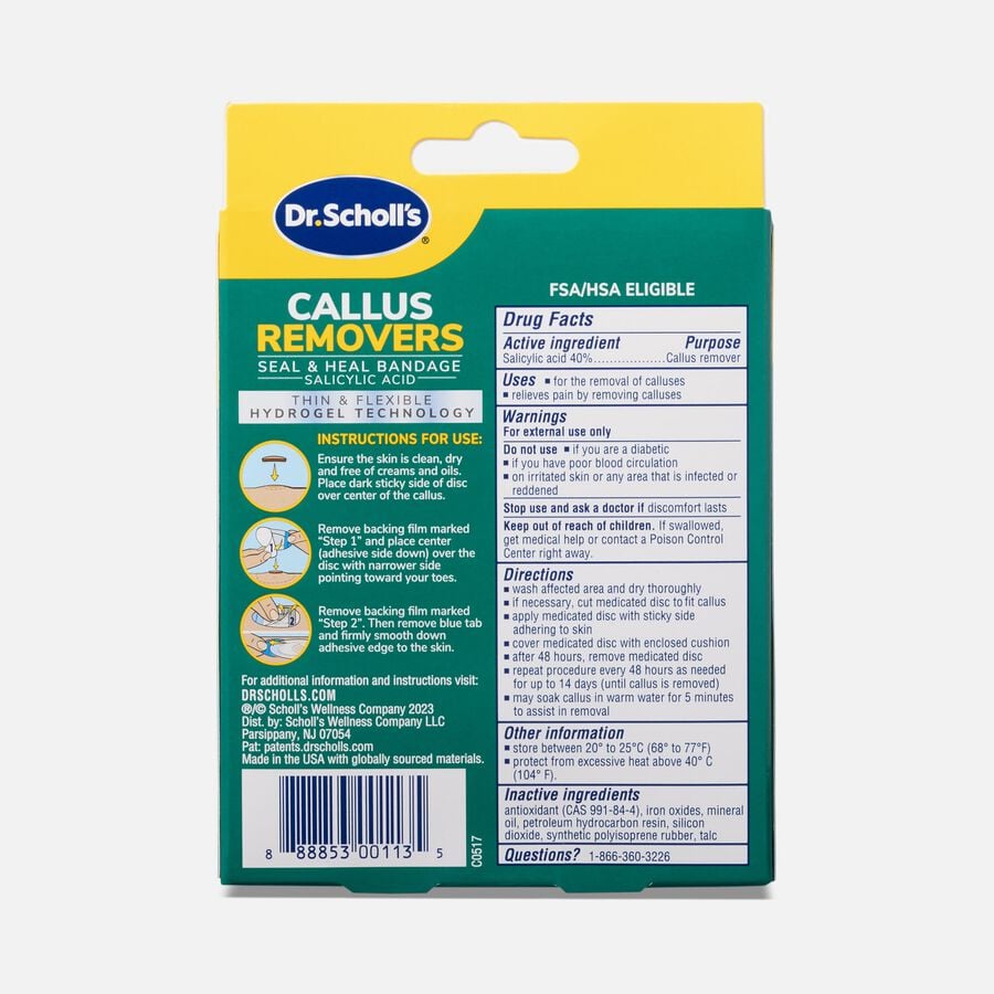 Dr. Scholl's Hydrogel Callus Removers With Seal And Heal Bandage, 4 ct., , large image number 1