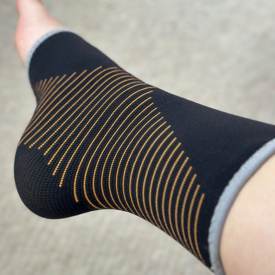 Caring Mill&trade; Copper-Infused Ankle Brace Compression Sleeve, L/XL, , large image number 3