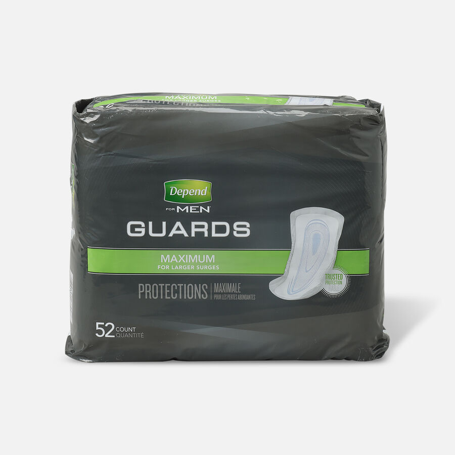 Depend Incontinence Guards for Men, Maximum Absorbency, 52 ea