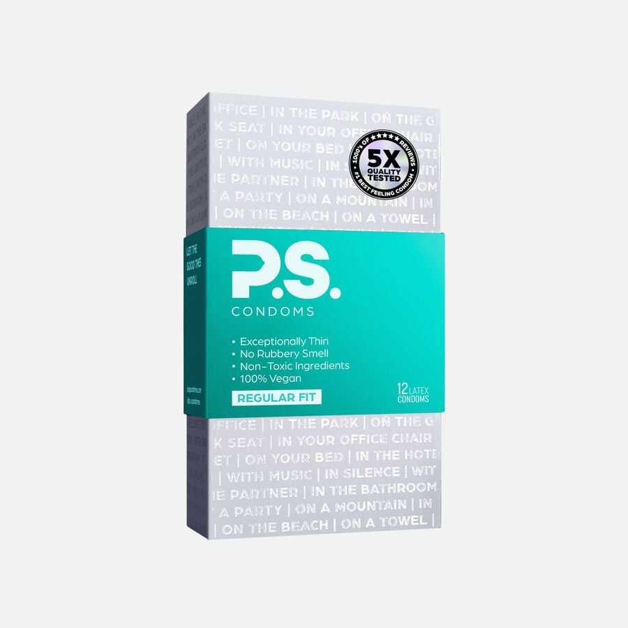 P.S. Condoms Exceptionally Thin Condoms, 12 ct., , large image number 0