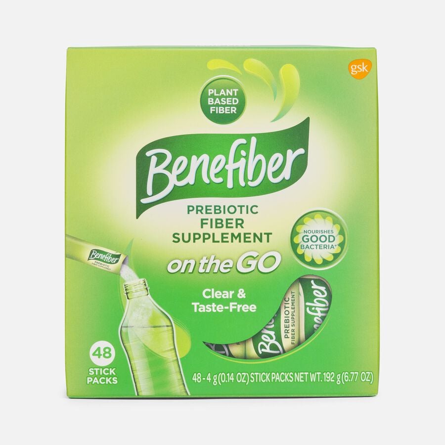 Benefiber On The Go Prebiotic Daily Fiber Supplement Powder Sticks, For Digestive Health, Unflavored, 28 ct., , large image number 1
