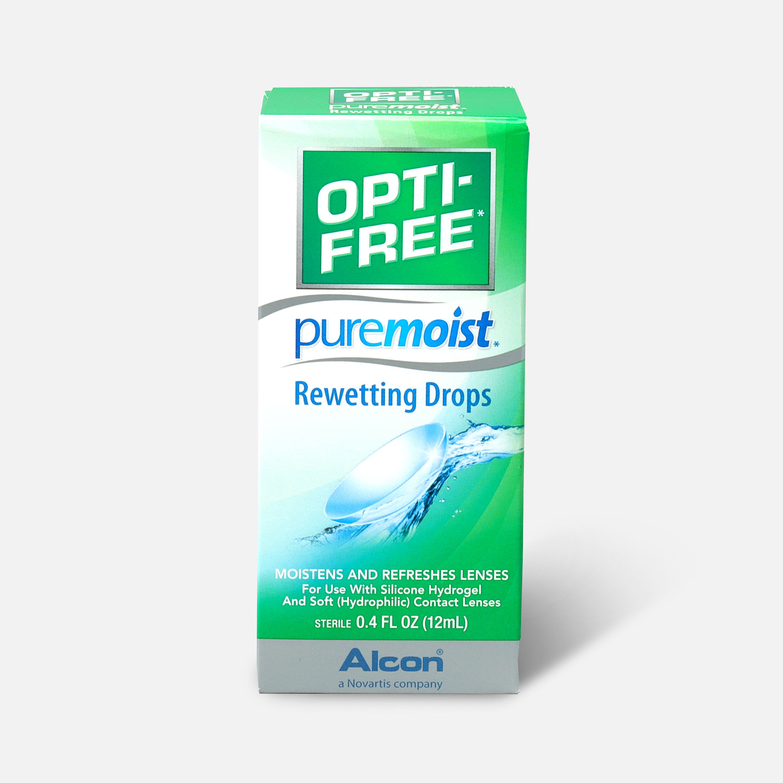 OptiFree PureMoist Rewetting Drops, 12 mL