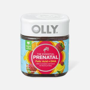 OLLY The Essential Prenatal Gummy Multivitamin, Sweet Citrus, 30 Day Supply, 60 ct.