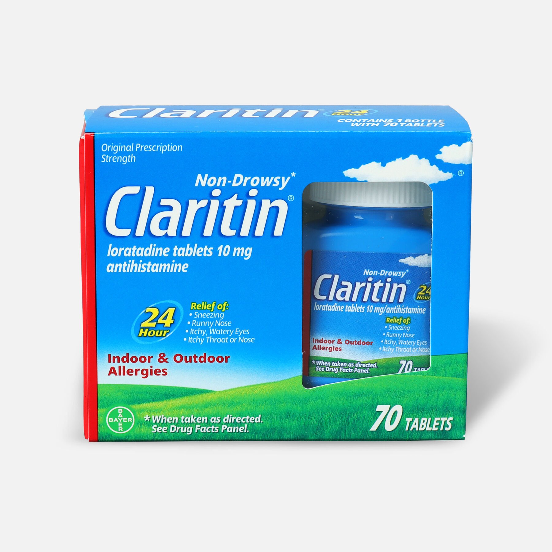 Claritin 24 Hour Non Drowsy Allergy Relief 10 mg Tablets