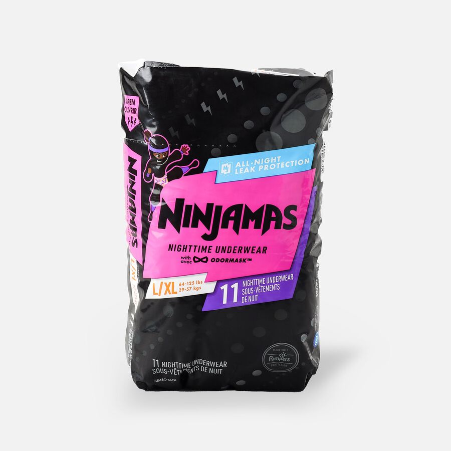 Ninjamas Nighttime Bedwetting Underwear for Girls, , large image number 4
