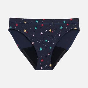 Thinx Teens All Day Bikini, Lucky Stars, Size 11/12