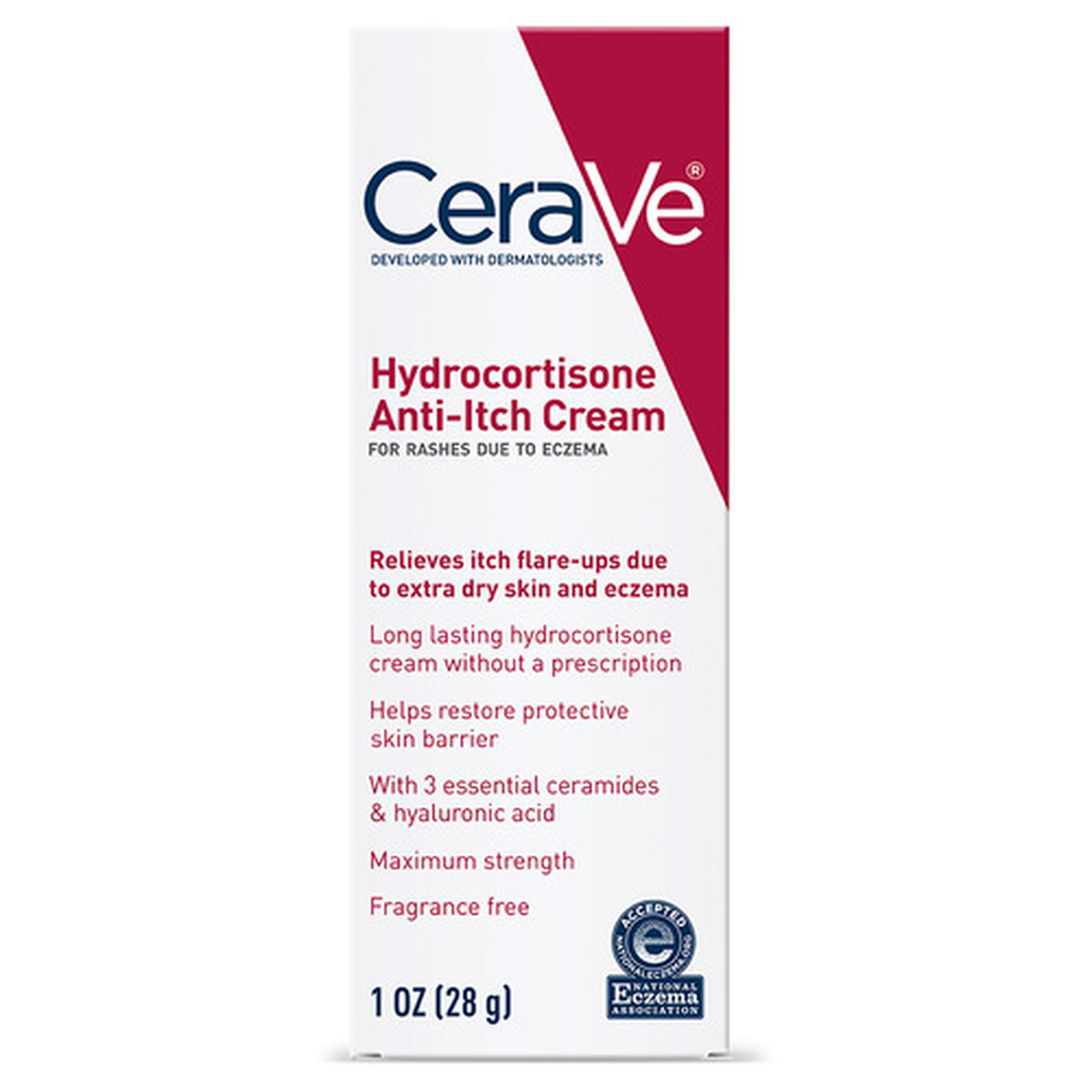 CeraVe 1 Hydrocortisone Cream, 1 oz