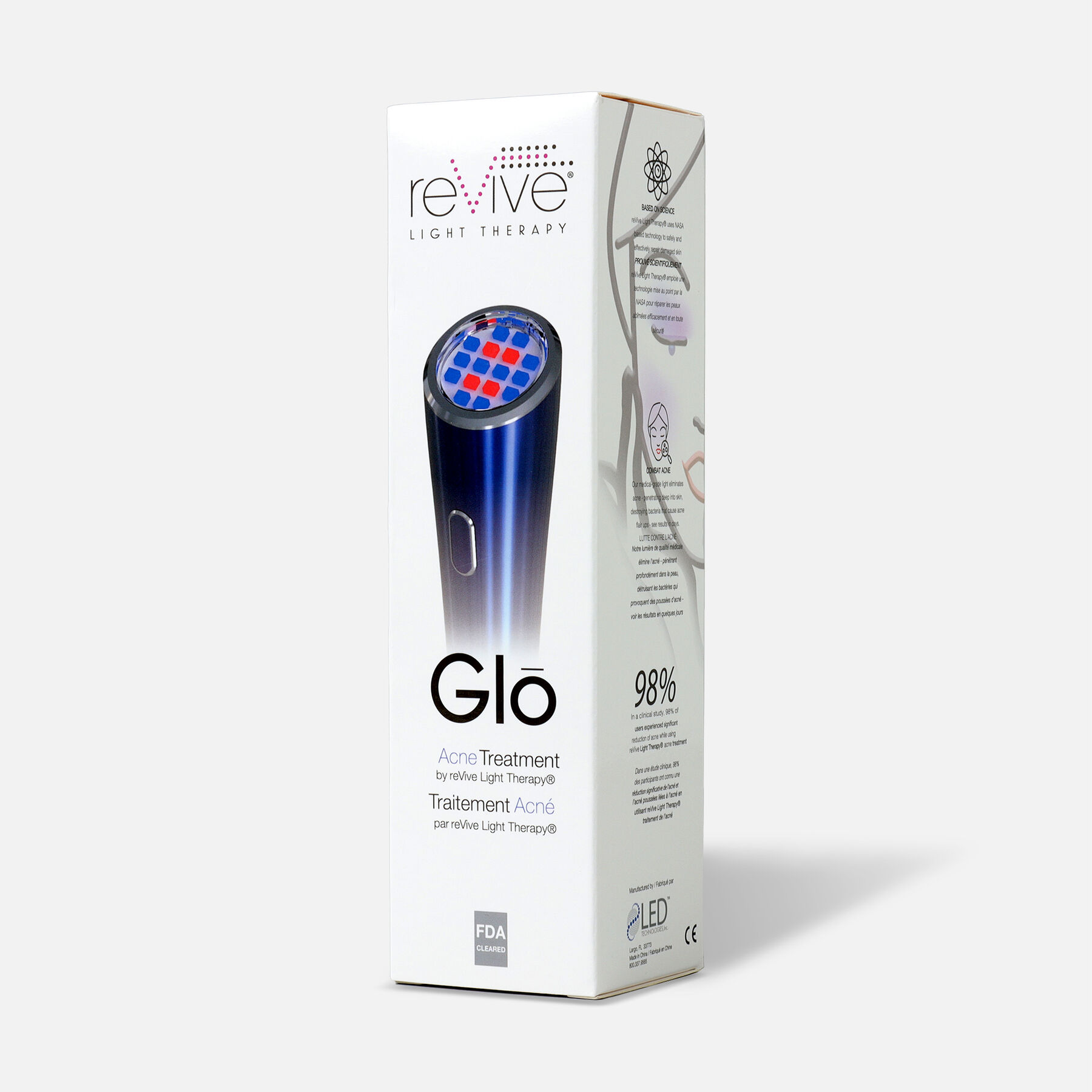 FSA Eligible reVive Glo AntiAcne Light Therapy Device FSA Eligible