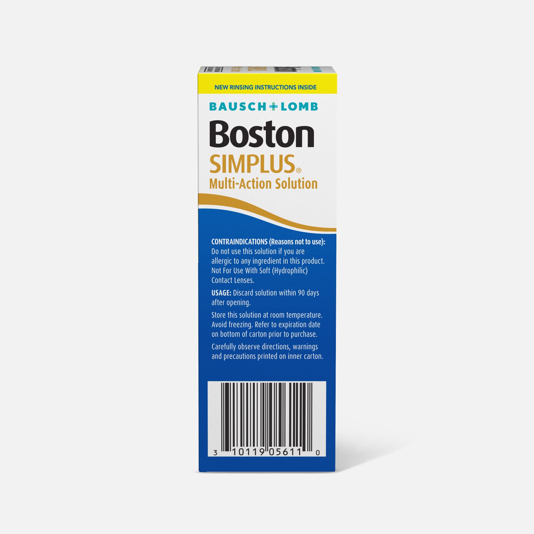 FSA Eligible Bausch + Lomb Boston SIMPLUS Multi-Action Solution, 3.5 oz ...