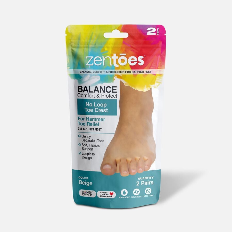 ZenToes Hammer Toe Straightener Crest with No Loop, Beige, 4 ct., , large image number 0