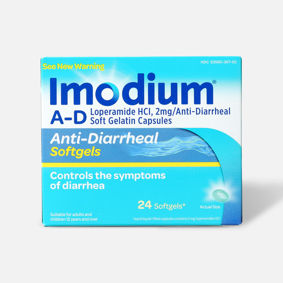 Imodium AD AntiDiarrheal, Softgels 24ct