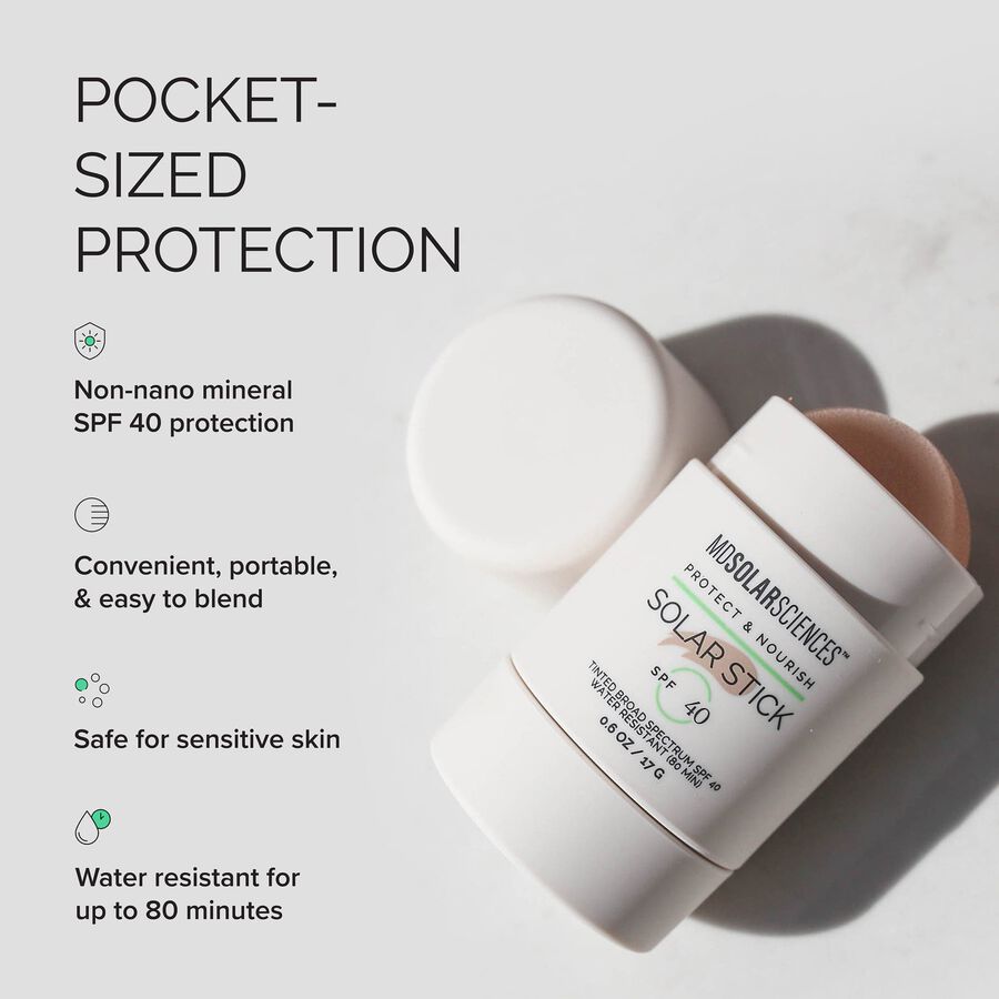 MDSolarSciences Mineral Tinted Solar Stick Sunscreen, SPF 40, 0.6 oz., , large image number 2