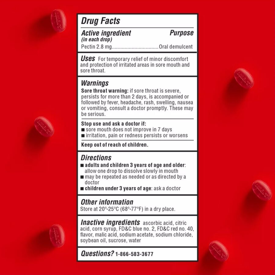 Luden's Wild Cherry Throat Drops, 90 ct., , large image number 1
