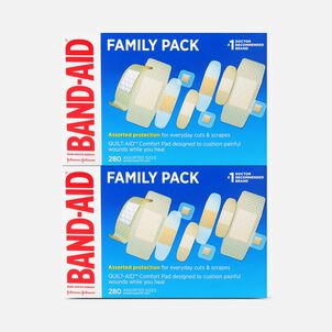 BAND-AID&reg; Family Pack Assorted Adhesive Bandages, 280 ct. (2-Pack)