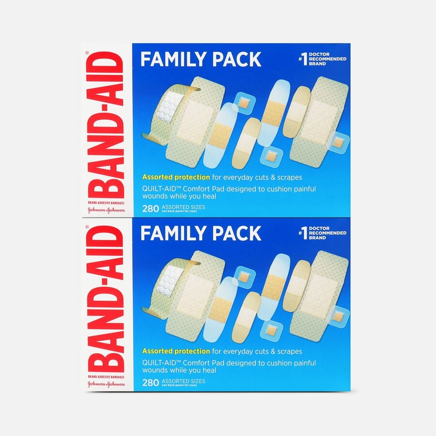 BAND-AID&reg; Family Pack Assorted Adhesive Bandages, 280 ct. (2-Pack), , large image number 0