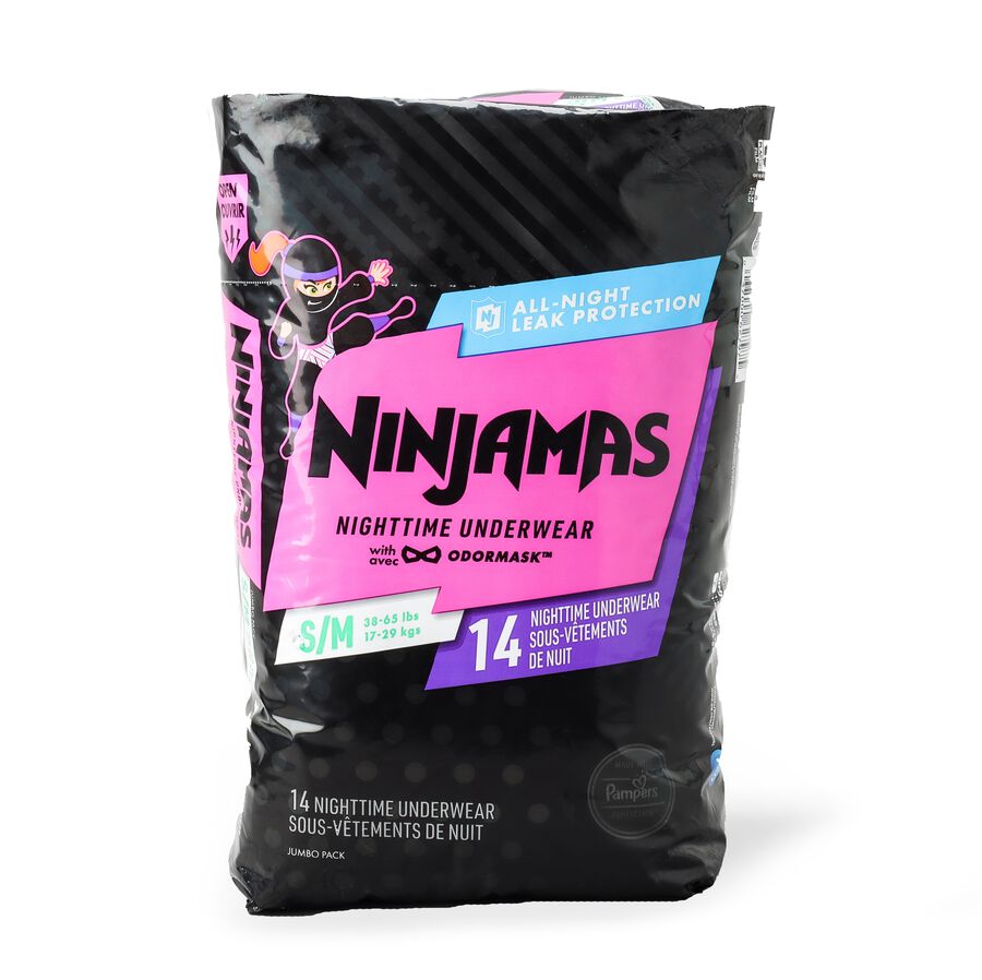 Ninjamas Nighttime Bedwetting Underwear for Girls, , large image number 2