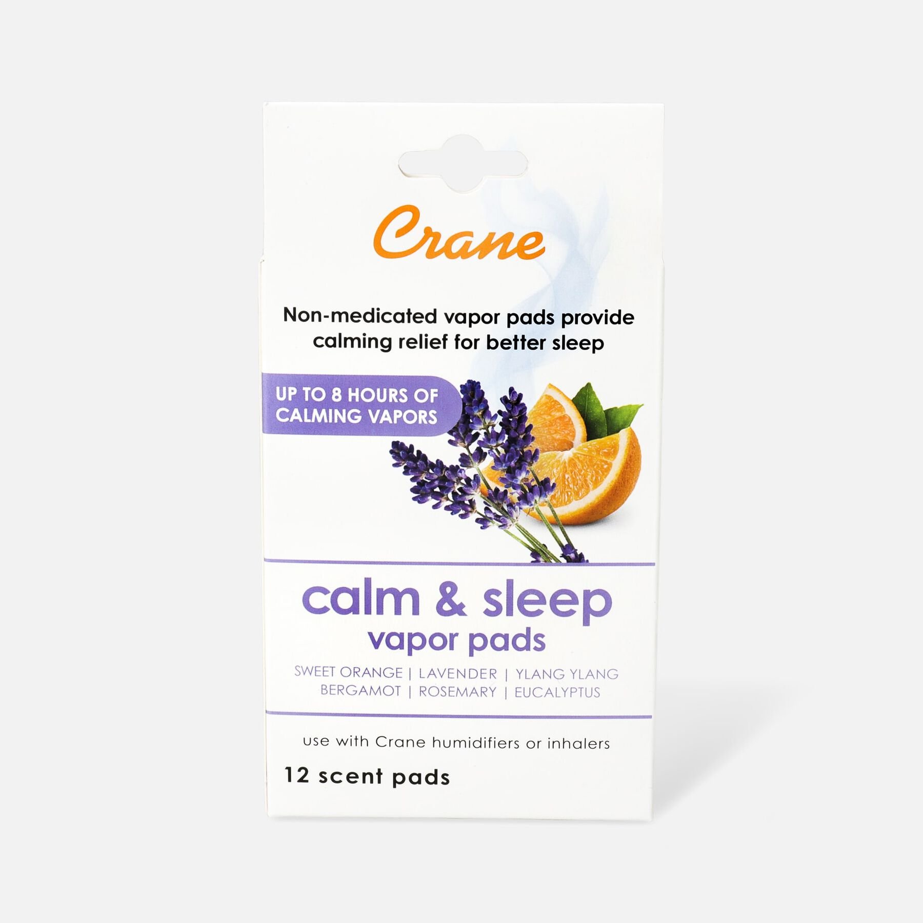 FSA Eligible Crane Vapor Pads, Calm and Sleep, Large, 12 ct. FSA Store