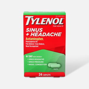 Tylenol Sinus + Headache Daytime Caplet, 24 ct.