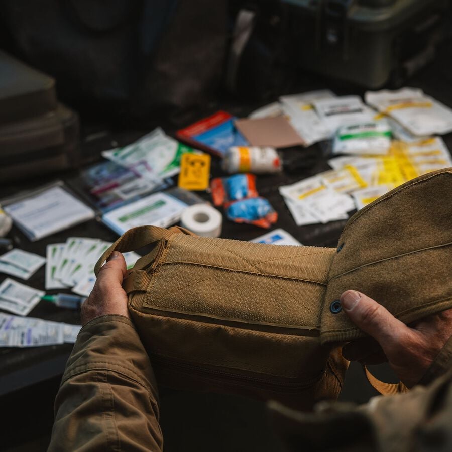 Adventure Medical Kits MOLLE Bag Trauma Kit 2.0 with QuikClot, Camo, 76 pc., Khaki, large image number 5