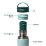 Willow Portable Milk Cooler, 25 fl. oz., Green, Green, large image number 4