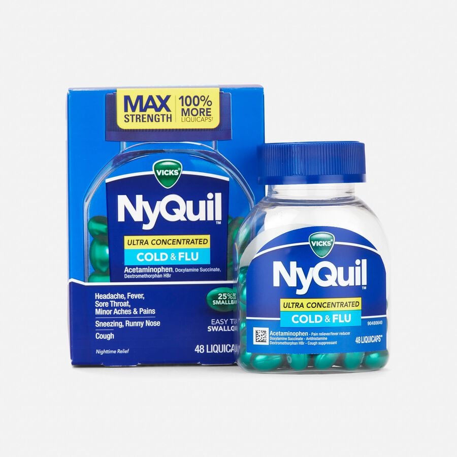 FSA Eligible Vicks NyQuil Nighttime UltraConcentrated Cold & Flu