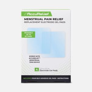 AccuRelief&trade; Menstrual Pain Relief Replacement Electrode Gel Pads, 4-Pack