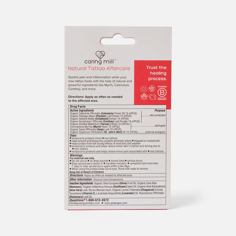 Caring Mill™  Natural Skin Care Tattoo After, 1.82 oz., , large image number 2