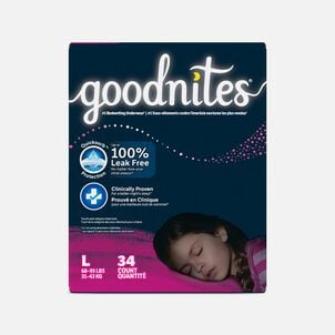 Goodnites Girls' Nighttime Bedwetting Underwear