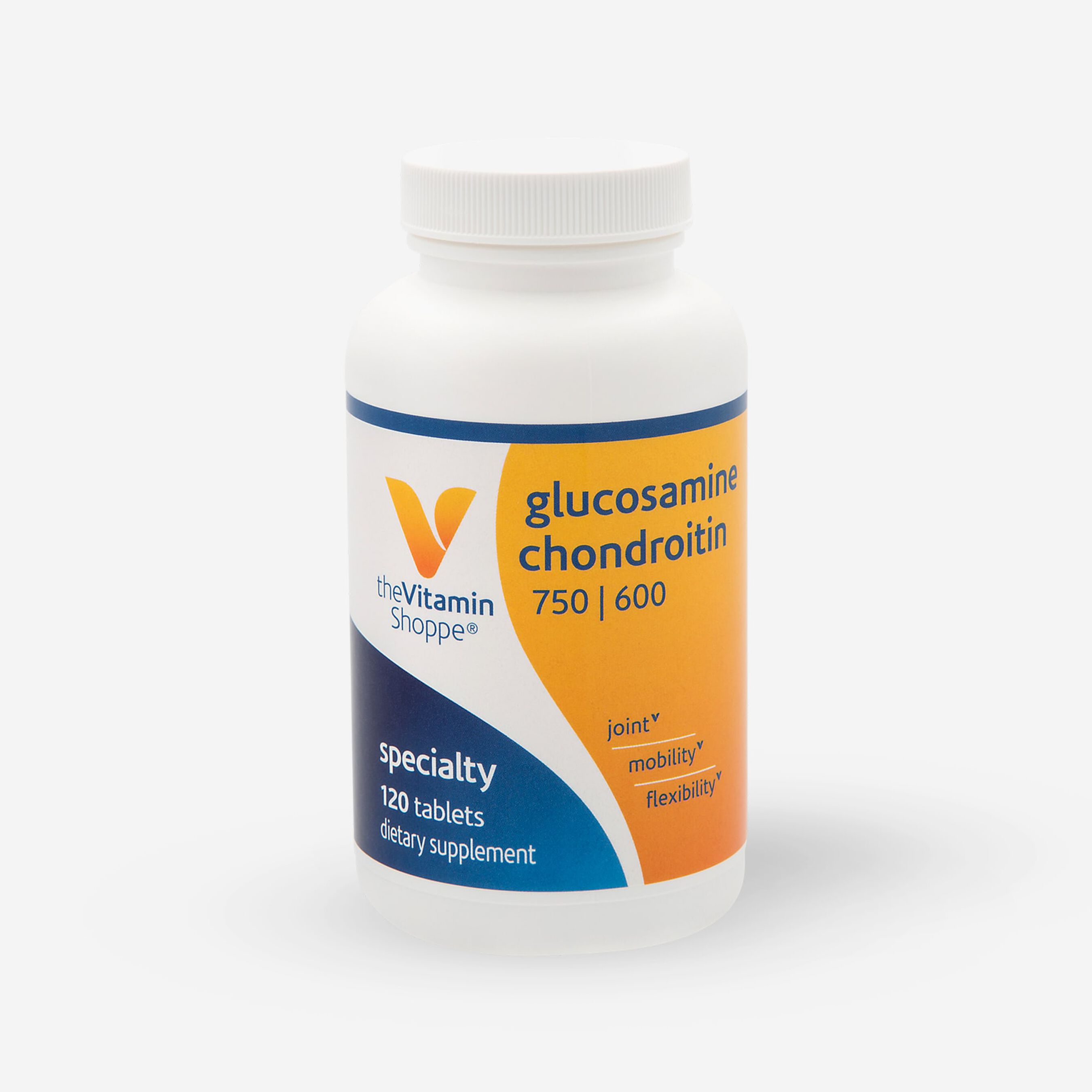 FSA Eligible Vitamin Shoppe Glucosamine & Chondroitin, Tablets, 120 ct