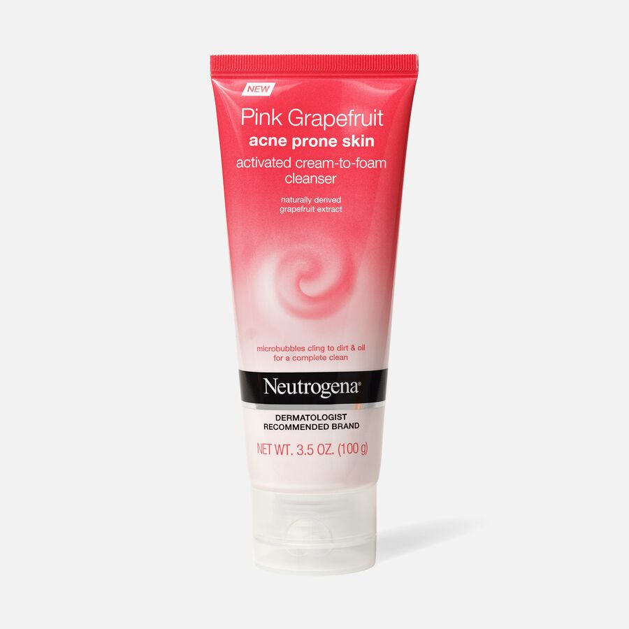 Neutrogena Pink Grapefruit Cream to Foam Facial Cleanser, 3.5 oz., , large image number 0