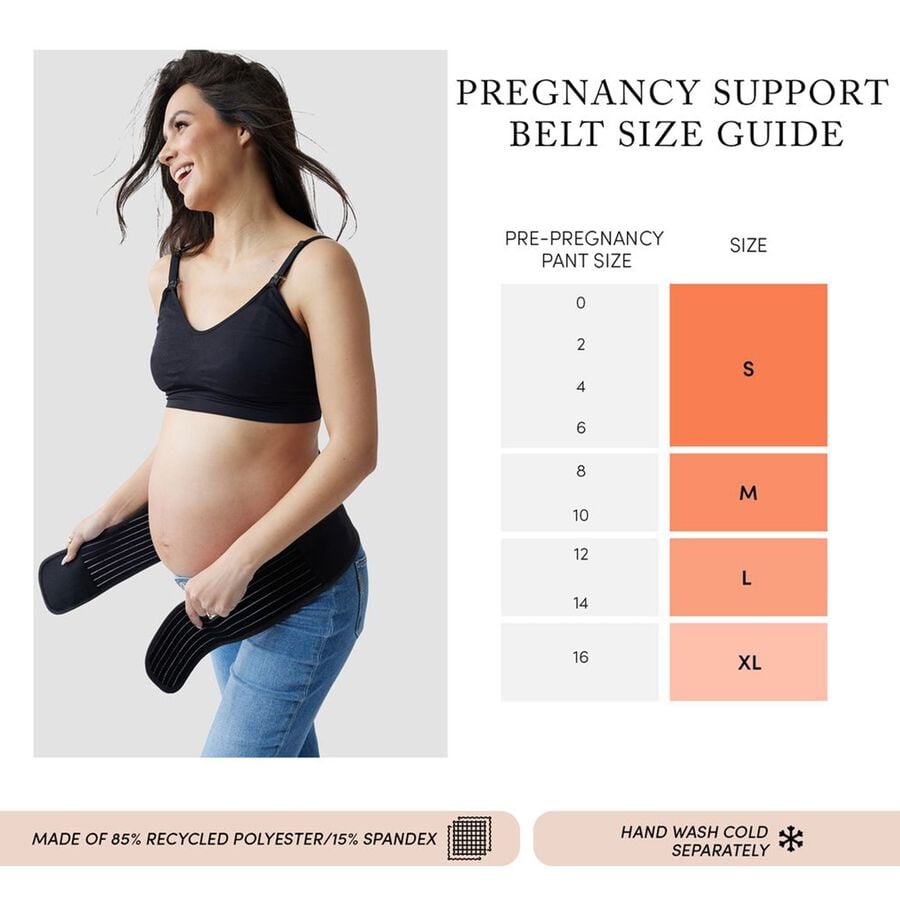 Ingrid & Isabel Pregnancy Support Belt, Black, L/XL, , large image number 3