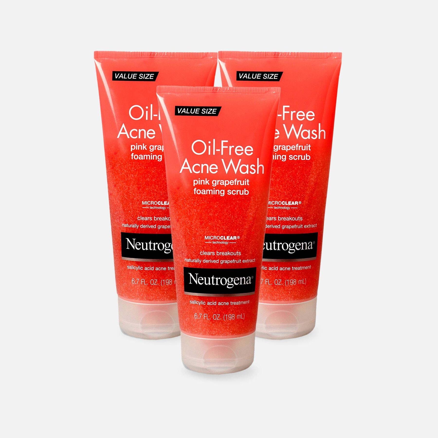 FSA Eligible Neutrogena Pink Grapefruit Foaming Face Scrub, 6.7 oz. (3