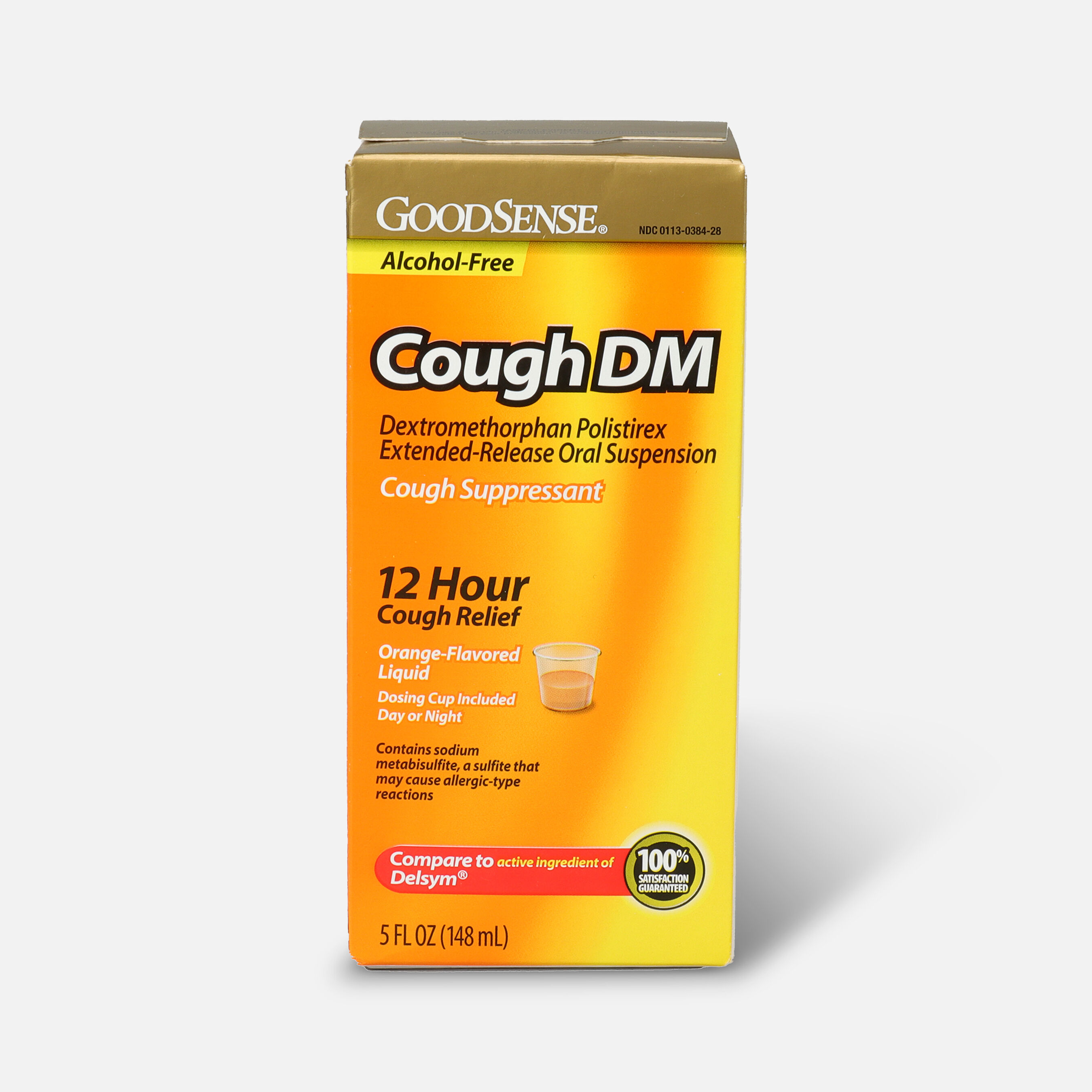 GoodSense® Cough DM 12 Hr Cough Relief Orange (Alcohol Free), 5 fl oz