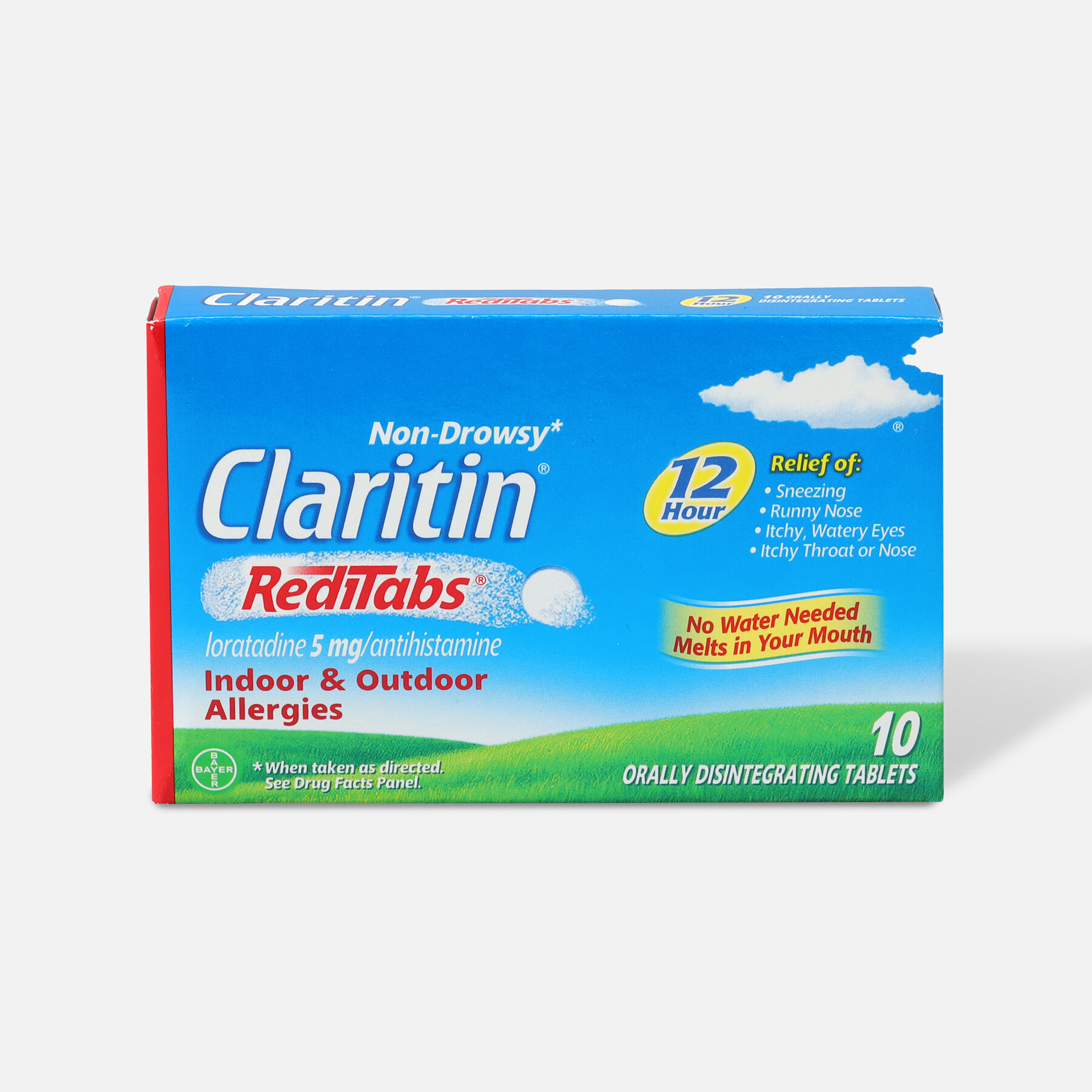 Claritin 12 Hour NonDrowsy Allergy RediTabs 5 mg, 10 Count