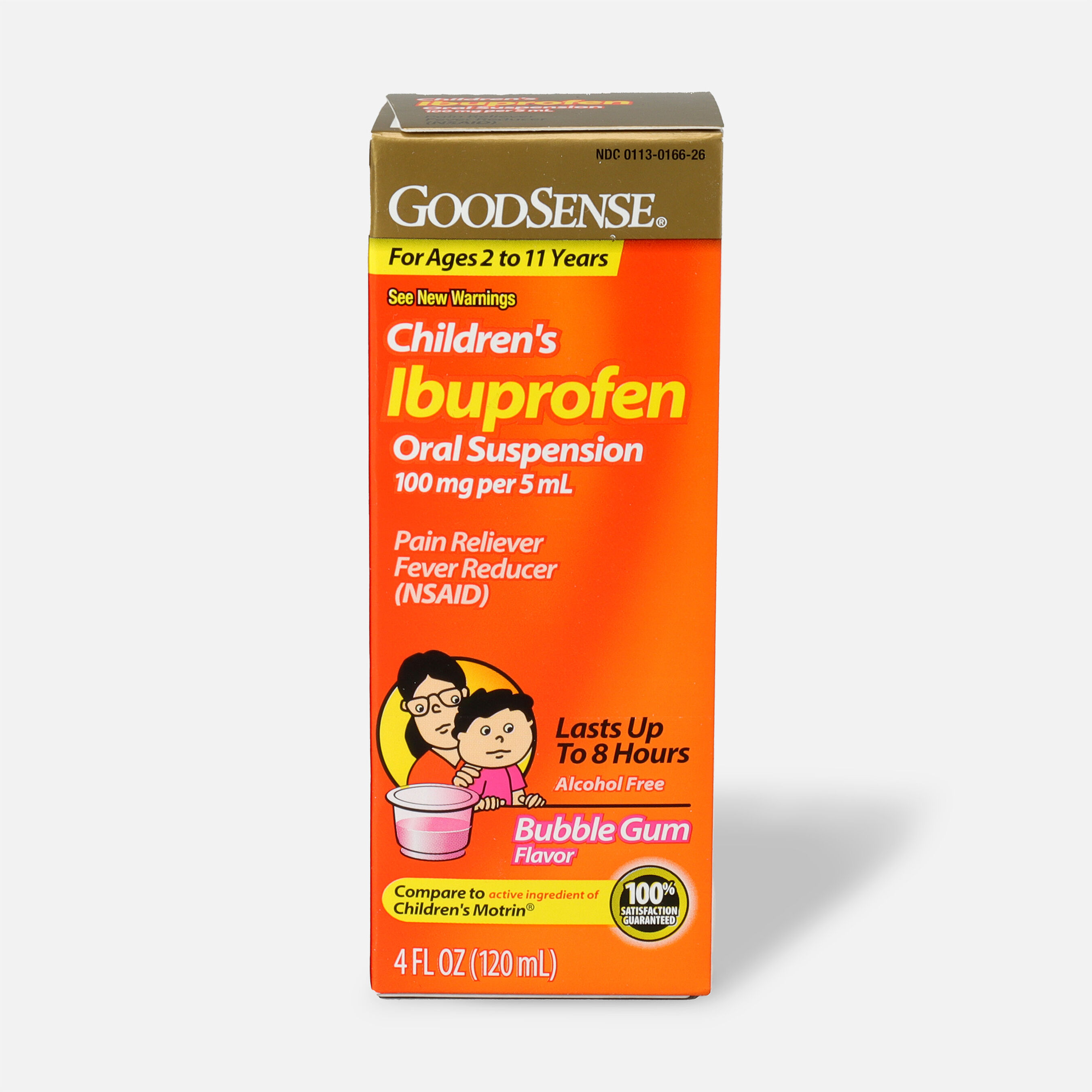 GoodSense® Children's Ibuprofen 100mg Oral Suspension, 4 fl oz