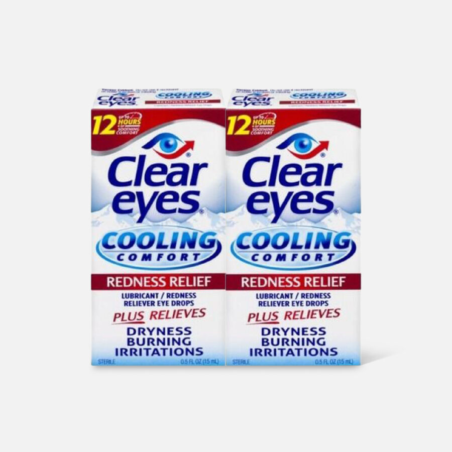 Clear Eyes Cooling Comfort Redness Relief, .5 oz. (2-Pack), , large image number 0