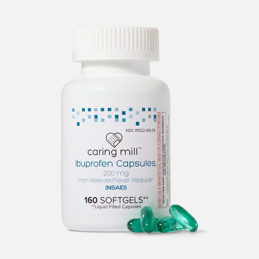 Caring Mill&trade; Ibuprofen Liquid Gels Pain Reliever/ Fever Reducer (NSAID), , large image number 0