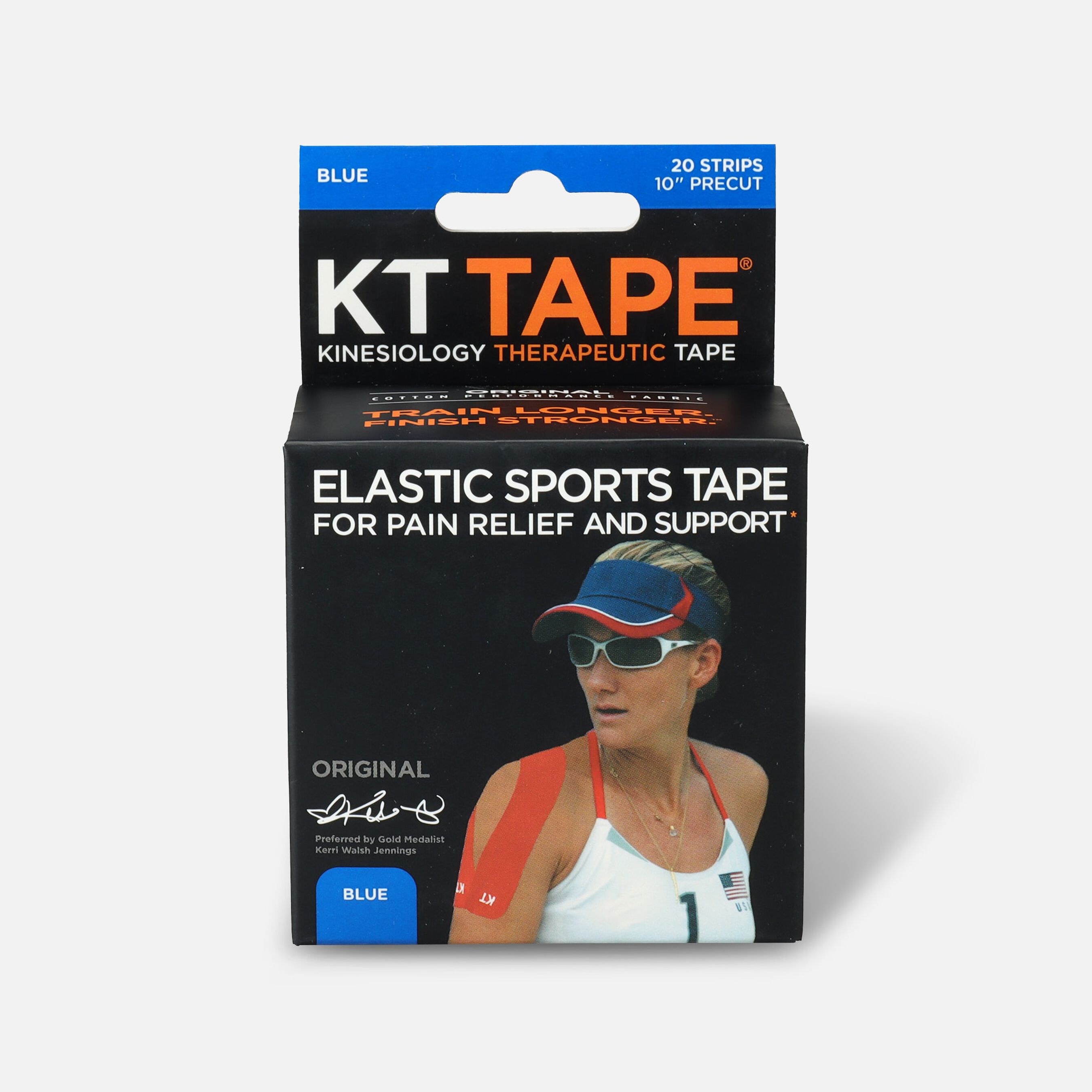 KT TAPE Original, Precut, 20 Strip, Cotton