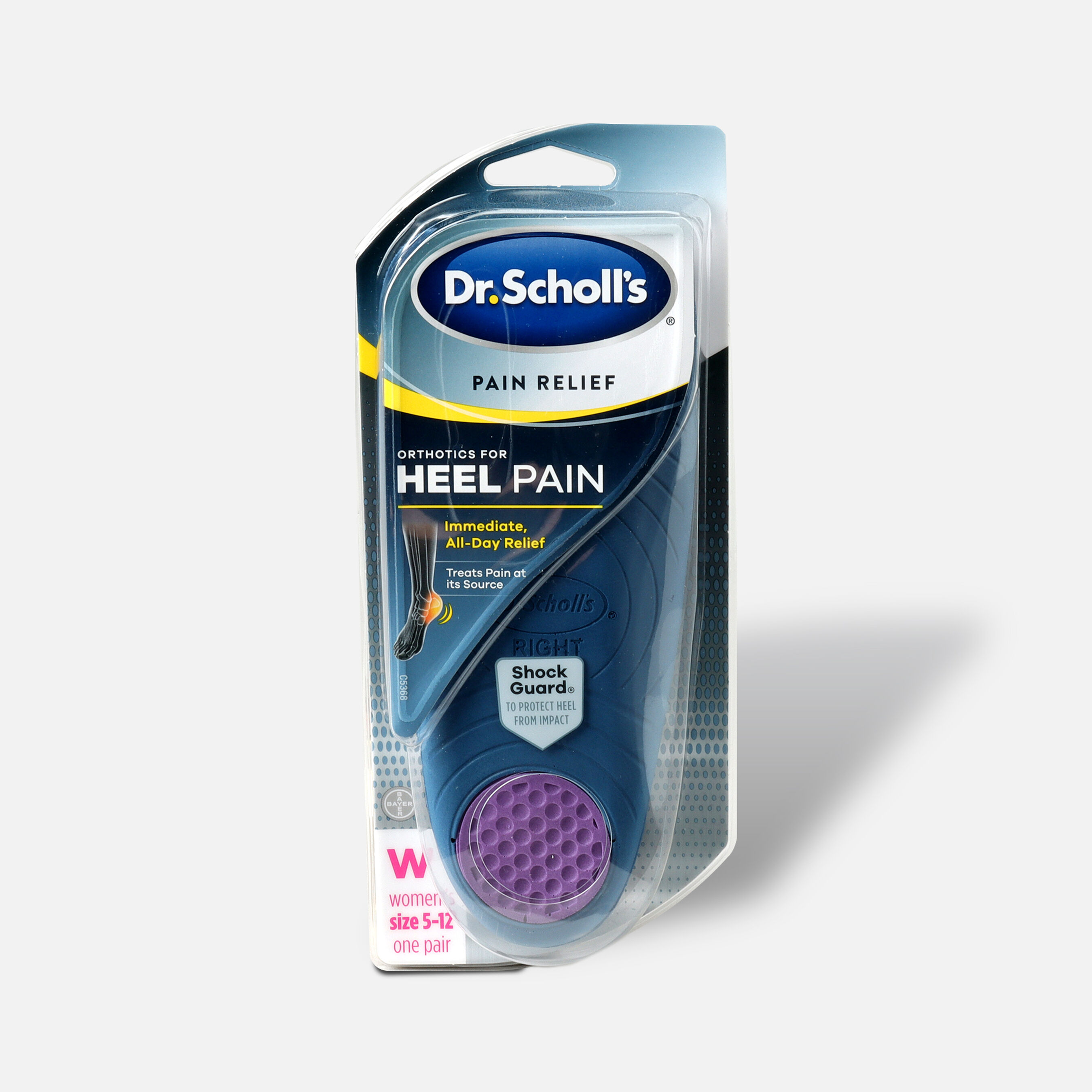 Dr. Scholl's Pain Relief Orthotics For Heel Pain For Women - Size (5-12)
