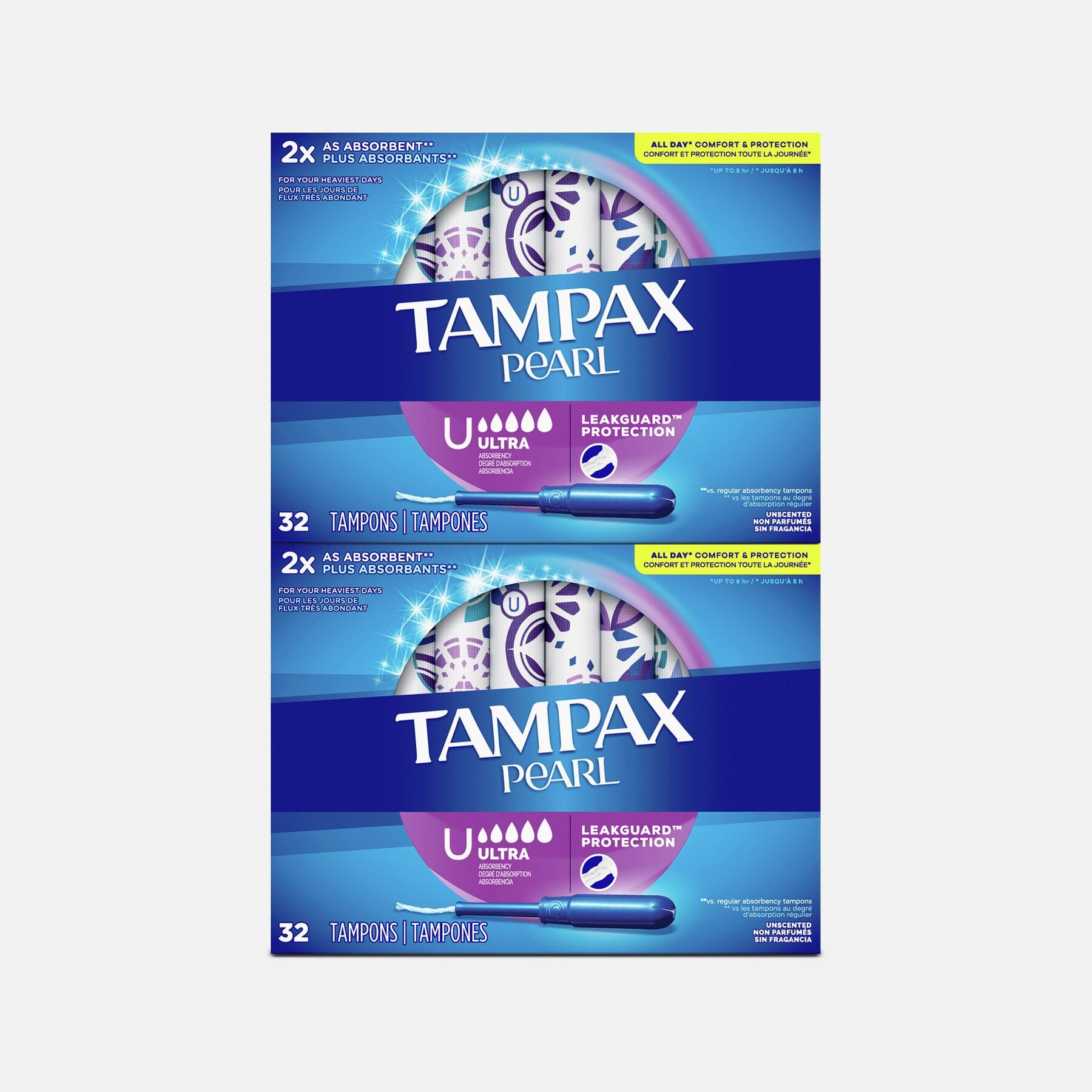 FSA Eligible Tampax Pearl Tampons Ultra Absorbency with BPAFree