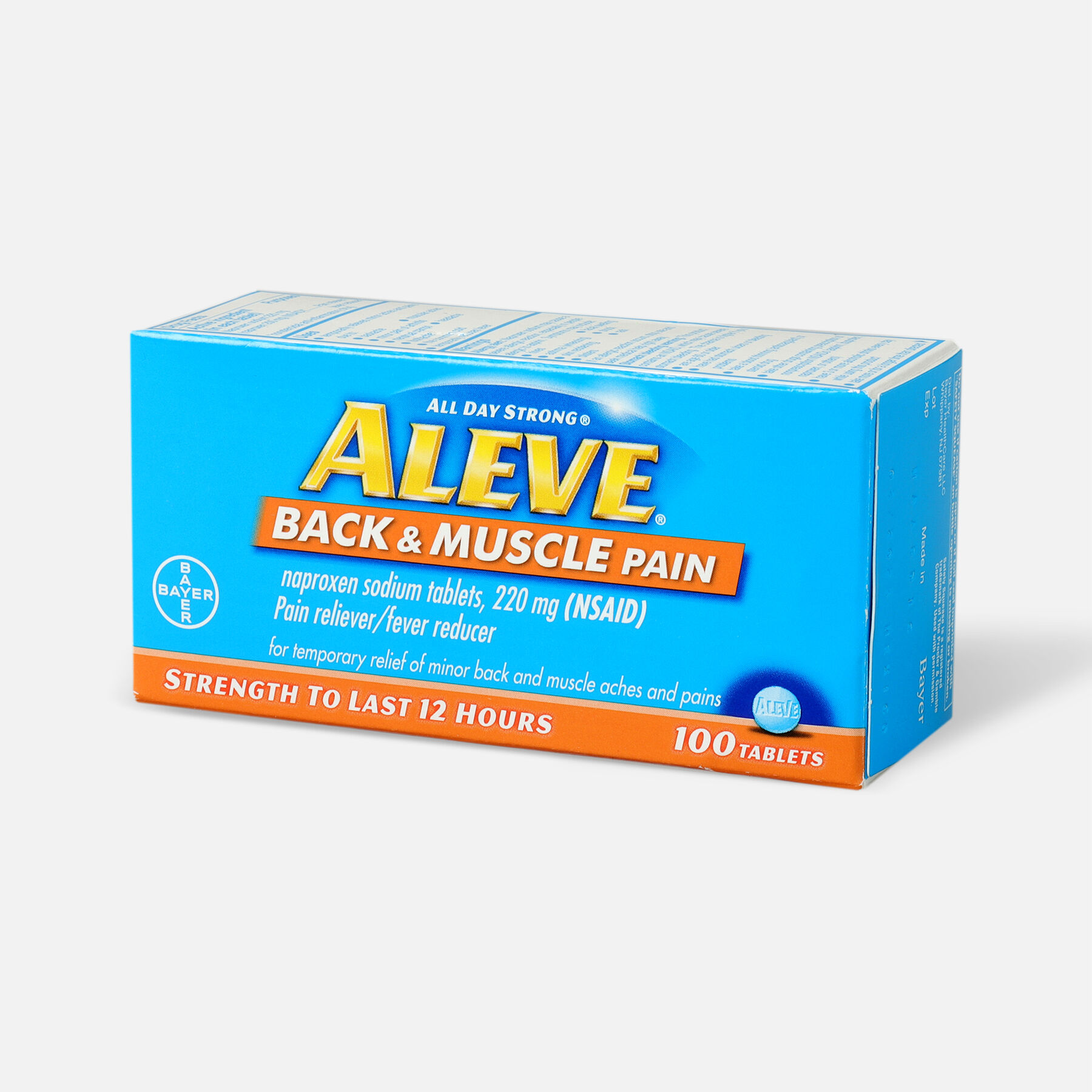Aleve Back & Muscle Pain, 100ct