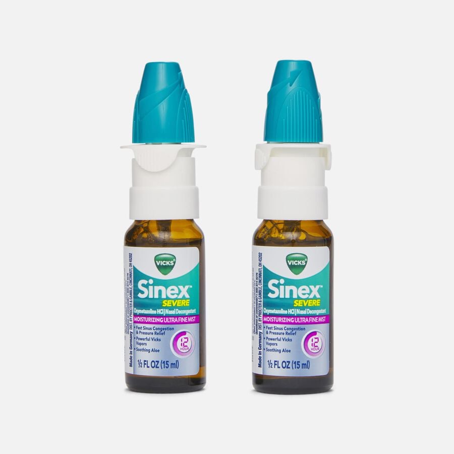 Vicks Sinex Severe Moisturizing Ultra Fine Nasal Mist, 0.5 fl oz. (2-Pack), , large image number 4