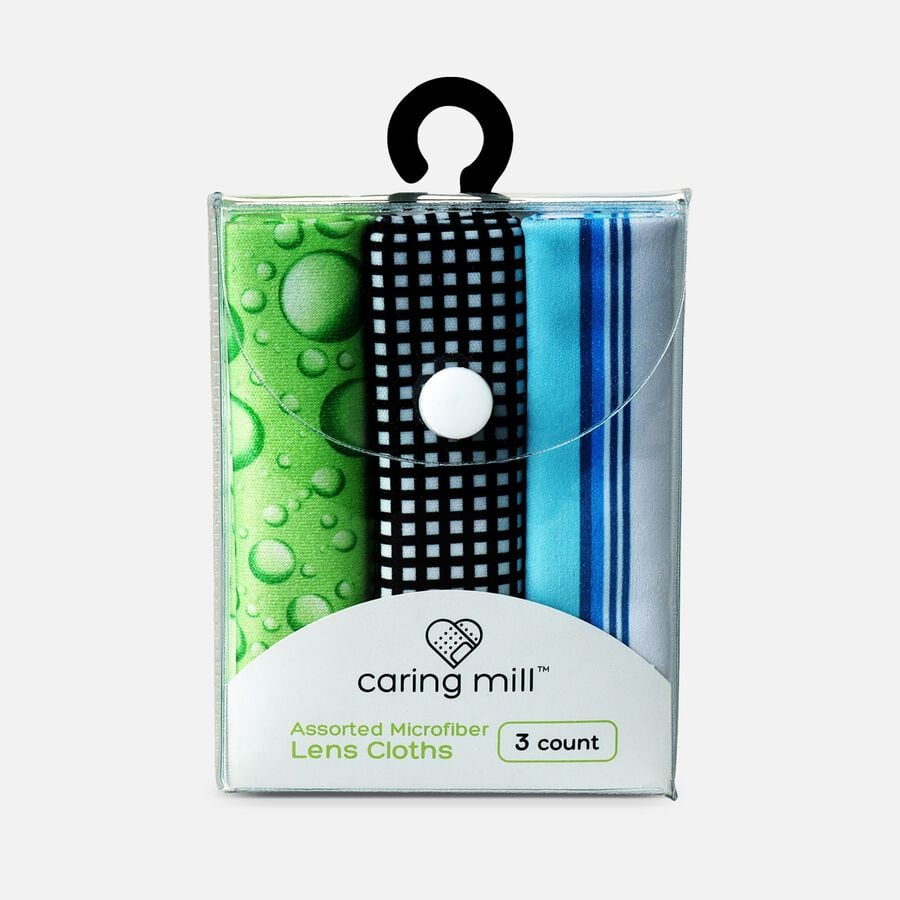 Caring Mill&trade; Lens Cloth, Microfiber, Assorted, 3-Pack, , large image number 0
