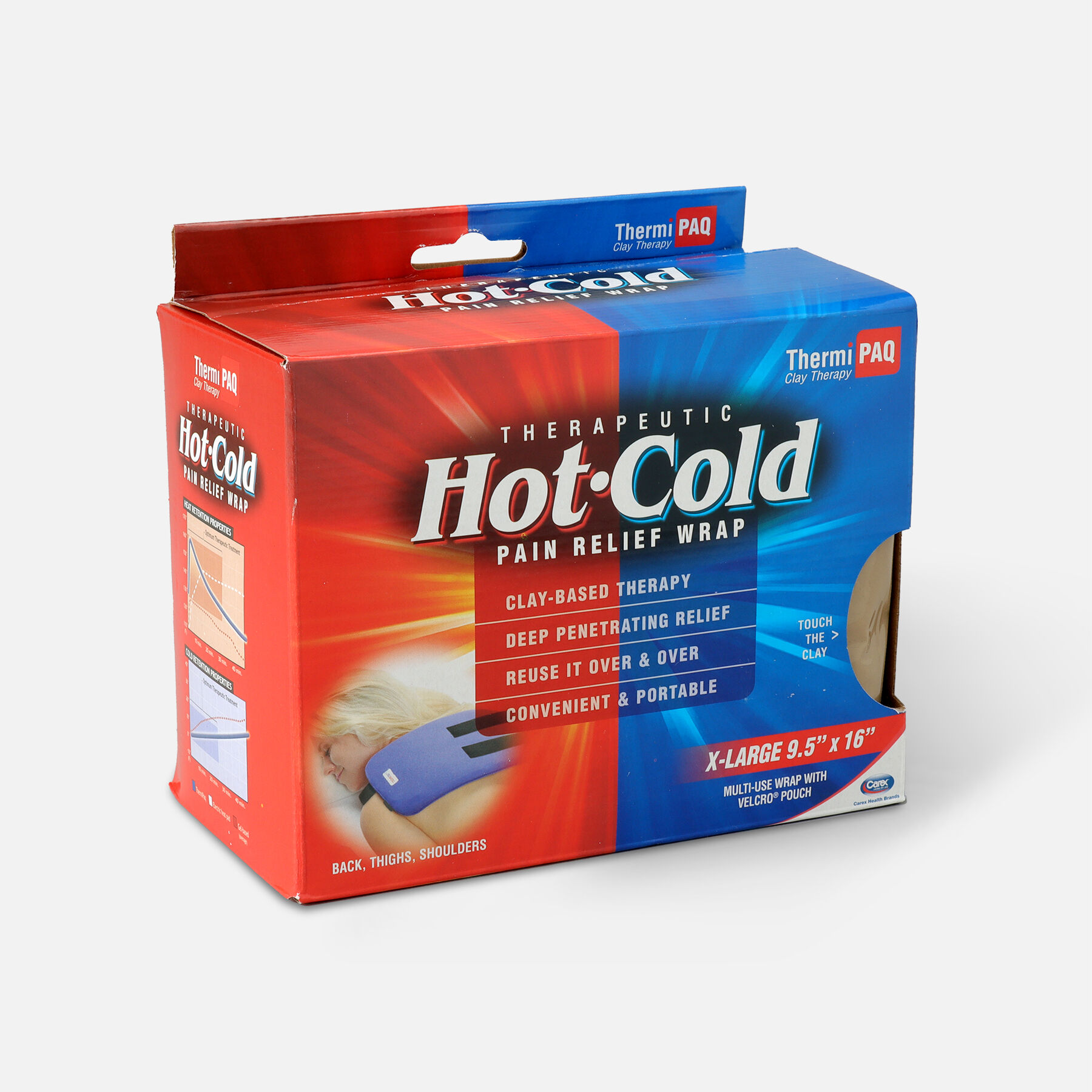 ThermiPaq Therapeutic Hot & Cold Pad, 9.5" x 16" (24 x 40 cm) XLarge, 1 ea